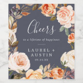 Terre rustique | Purple Chevaux Mariages Étiquette (Étiquettes simples)