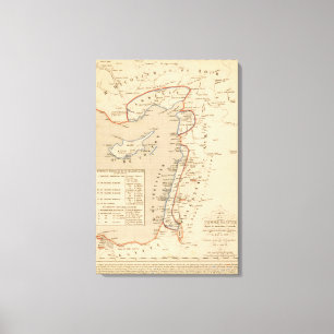 Terre Sainte depuis la deuxieme croisade Canvas Afdruk