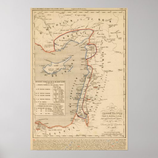 Terre Sainte depuis la deuxieme croisade Poster (Voorkant)