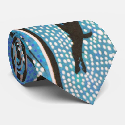 Terre tribale Bleu Cravate autochtone (Roulé)