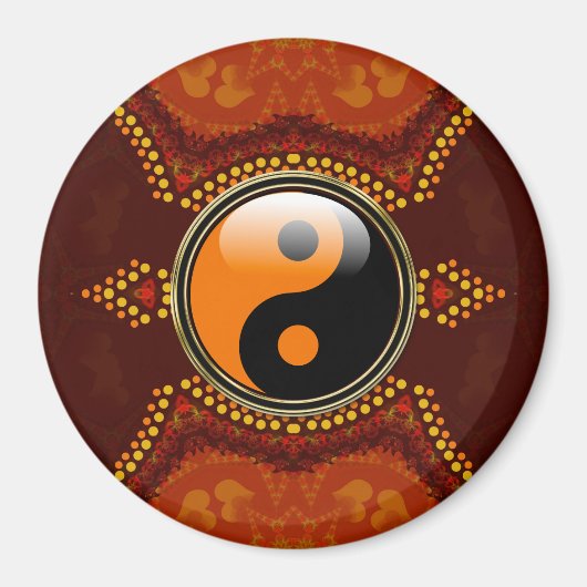 Terre Tribune Nouvel Âge Yin Yang Magnet (Devant)