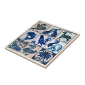 Terre Ware Animaux Bleu Blanc | Carreaux en cérami (Côté)