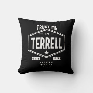 Terrell - Gepersonaliseerde naam Birthday Gift Kussen
