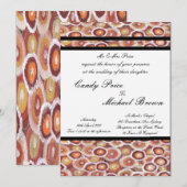 Terres tribales autochtones Faire-part de mariage (Devant / Derrière)