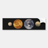 Terrestrial Planet Size Comparison Sticker (Voorkant)