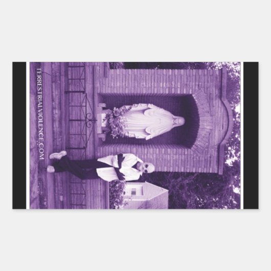 Terrestrial Violence-Sticker Rechthoekige Sticker (Voorkant)