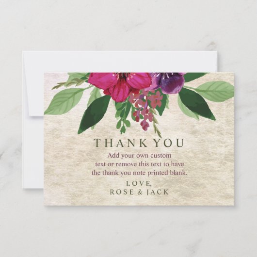 Terreux, cartes de Merci de mariage de (Devant)