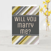 Terreux, rustique "vous m'épouserez ?" Carte (Fleur jaune)