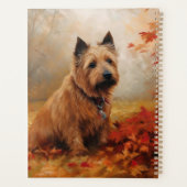 Terrier Australien dans les feuilles d'automne qui (Dos)