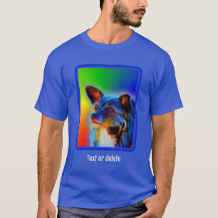 Terrier Dog Abstracte Art gepersonaliseerd T-shirt