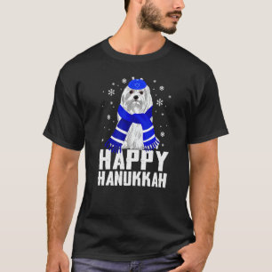 Terrier Dog Hanukkah Funny Dog joodse kerstP T-shirt