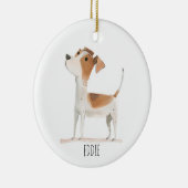 Terrier Dog Keramisch Ornament (Rechts)