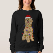 Terrier Dog met zachte bekleding die Kerstmis heef Trui (Voorkant)