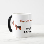 Terrier Dogs are Welcome Funny Magische Mok (Voorkant links)