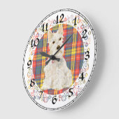 Terrier Écossais Rouquin Horloge (Angle)