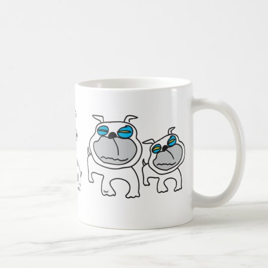 Terrier et tasse de bouledogue (Droite)