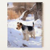 Terrier Fox Wire Qu'il neige Noël (Dos)