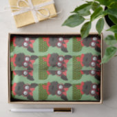 Terrier Kerstmis Tissuepapier (Geschenk)