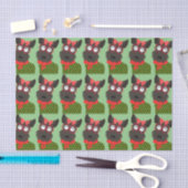 Terrier Kerstmis Tissuepapier (Craft)