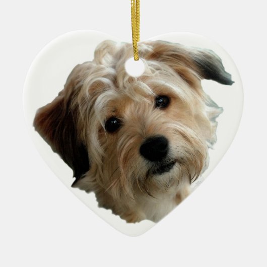 TERRIER MIX KERAMISCH ORNAMENT (Voorkant)