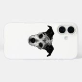 Terrier Mix Recherche vers le Coque Portrait de Ch (Verso (horizontal))