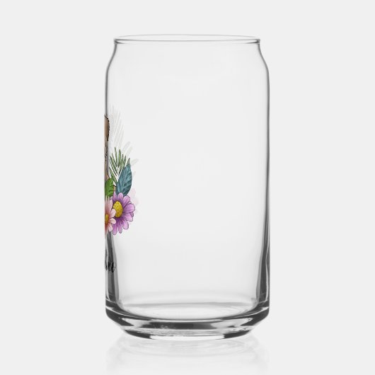 Terrier Roue À Fleurs Et Nom (Gauche)