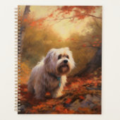 Terrier tibétain à l'automne Feuilles automne Insp (Devant)