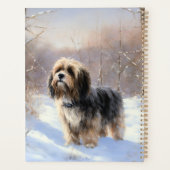 Terrier Tibétain Laissons Il Neige Noël (Dos)