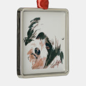 Terrier-versiering Metalen Ornament (Rechts)