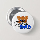 Terrific Dad Cute Tiger Ronde Button 5,7 Cm (Voorkant /achterkant)