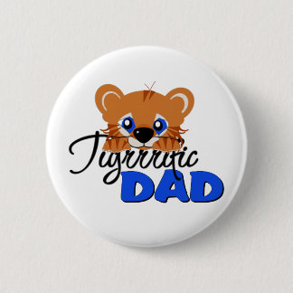 Terrific Dad Cute Tiger Ronde Button 5,7 Cm