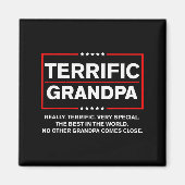 Terrific Grandpa - Funny Donald Trump Campaign Sty Magneet (Voorkant)
