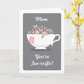 Terrific Ma Tea Lover-Moederdag kaart (Gele Bloem)