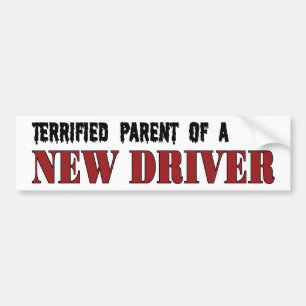 Terrified Parent - nieuwe driver Bumpersticker