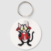 Terrified Vampire Cat Sleutelhanger (Achterkant)