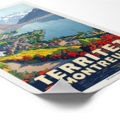 Territet Montreux Poster vintage 1924 (Coin)