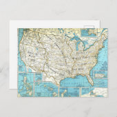 Territoriale acquisities op de Amerikaanse kaart (Voorkant / Achterkant)