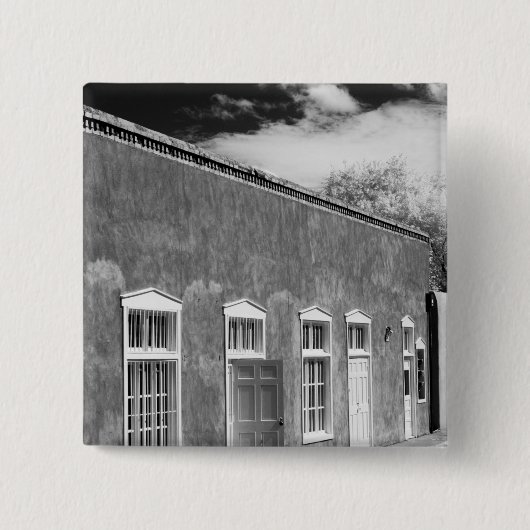 Territoriale architectuur, Santa Fe, New Vierkante Button 5,1 Cm (Voorkant)