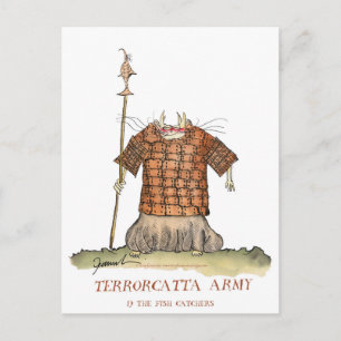 Terrorcatta Army 1 visvangers, tony fernandes Briefkaart
