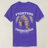 Terrorismebestrijding sinds 1492 Native American 1 T-shirt (Design voorkant)