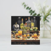 👻🍹 Terrors & Tequila Party 🍹👻 : Halloween Kaart (Staand voorkant)