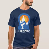 Terry Peak Ski Sunset Retro T-shirt (Voorkant)