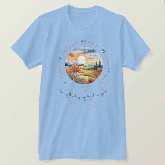 TERRY peptide, Maan 1 w / aangepaste tekst, licht T-shirt (Design voorkant)