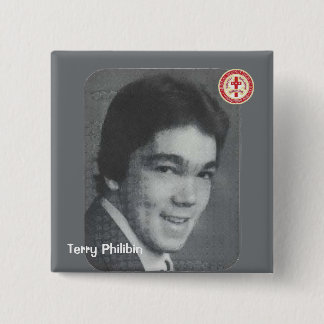Terry Philibin Vierkante Button 5,1 Cm