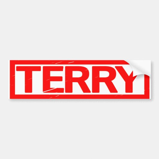 Terry Stamp Bumpersticker (Voorkant)