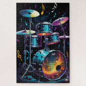 Terug Beat Drum Set Legpuzzel (Verticaal)