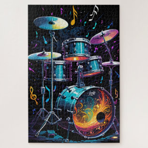Terug Beat Drum Set Legpuzzel