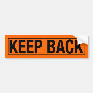 "TERUG BEWAREN" BUMPERSTICKER