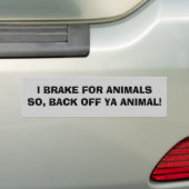 Terug bij Ya Animal Bumpersticker (Op auto)