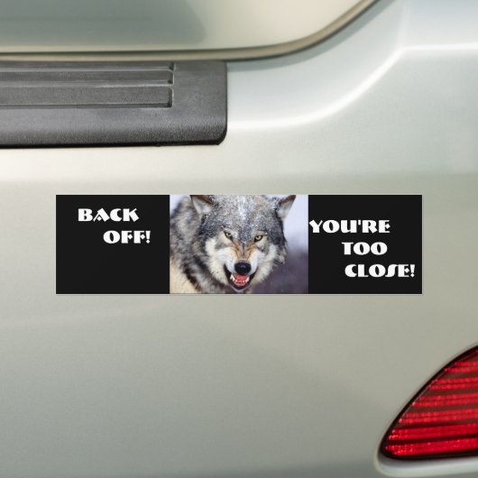 Terug Bumpersticker (Op auto)